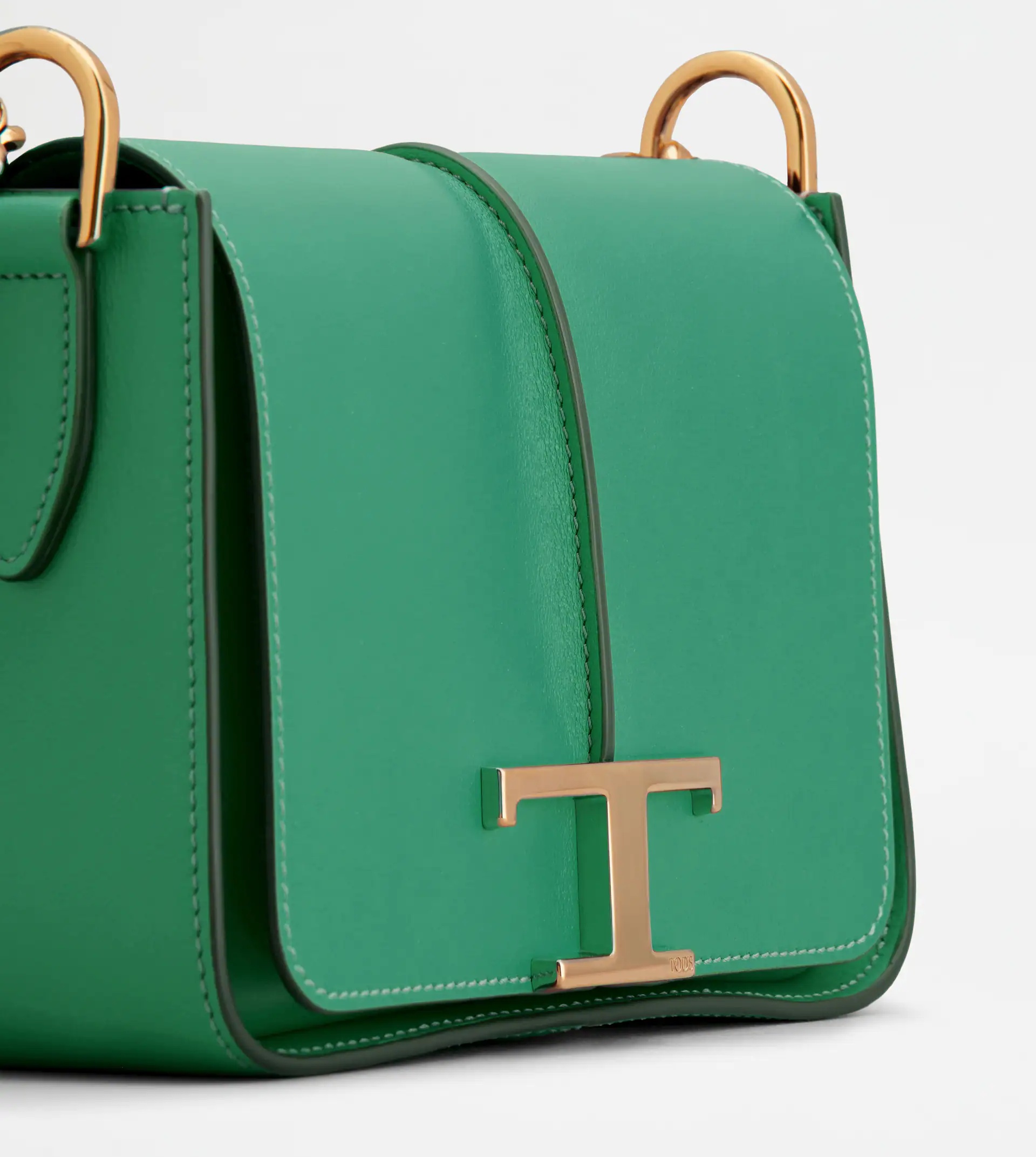 TIMELESS CROSSBODY BAG IN LEATHER MINI - GREEN 5