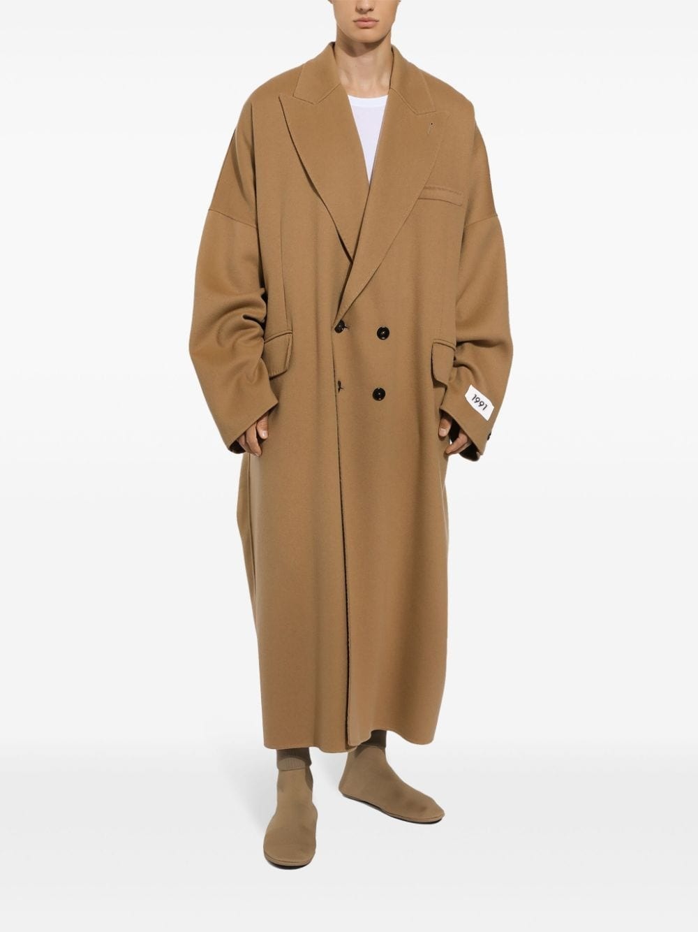 Re-Edition S/S 1991 double-breasted cashmere coat - 3