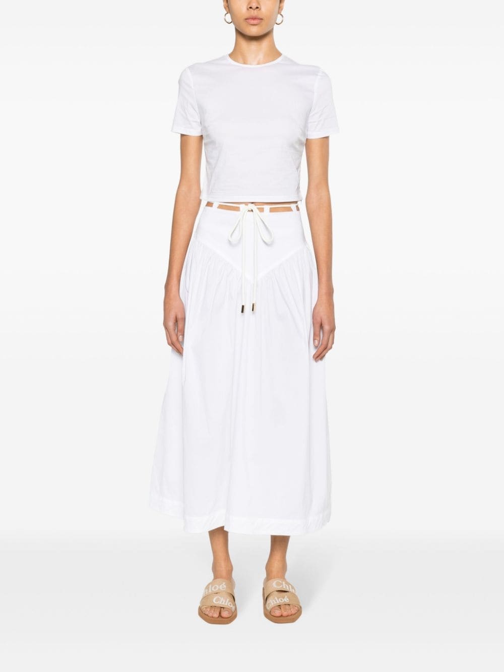 Grinch drawstring midi skirt - 2
