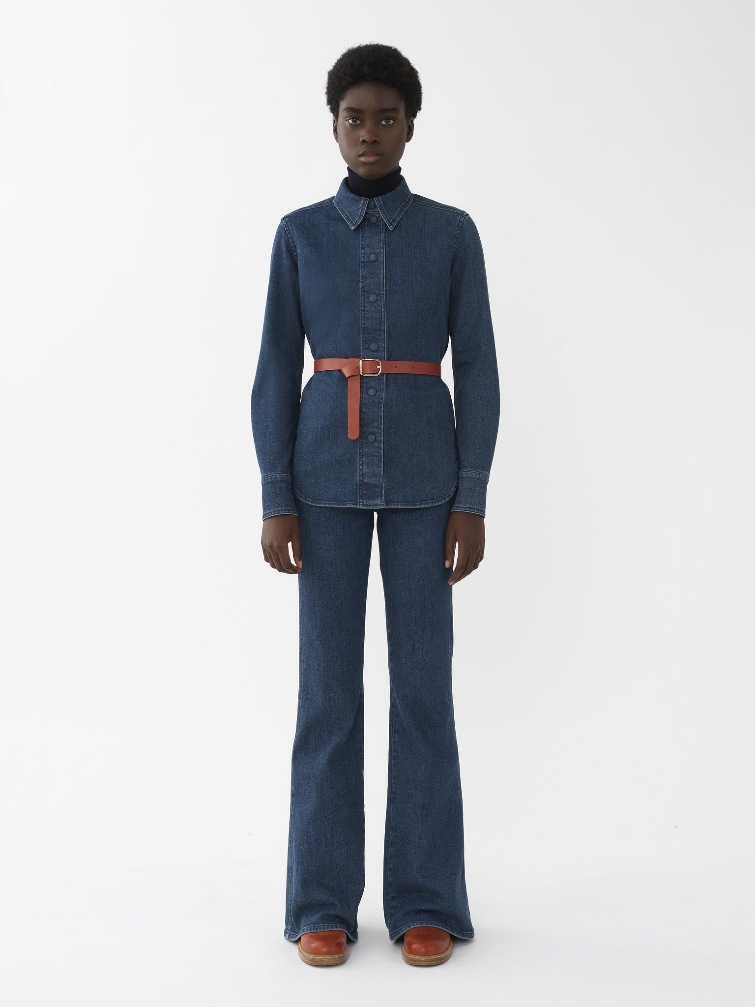 DENIM FLARE JEANS - 3