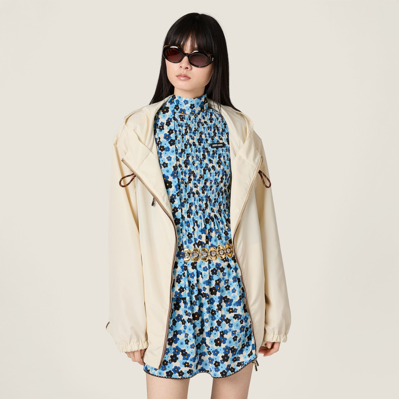 Miu Miu Technical fabric blouson jacket outlook