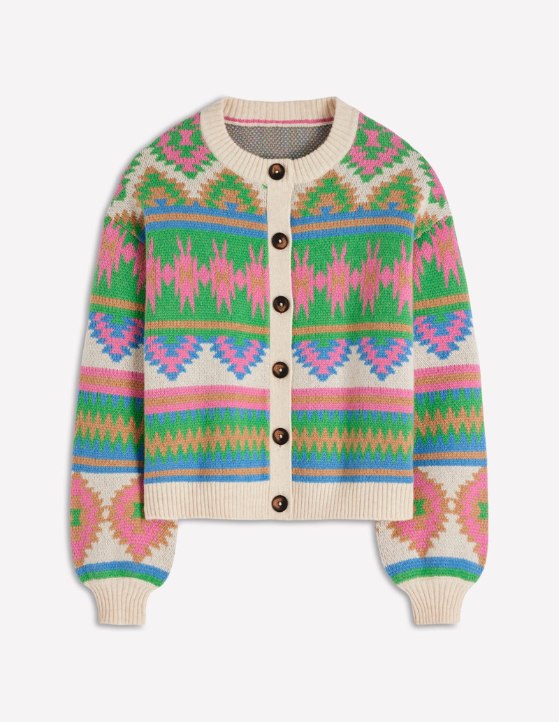 Abi Jacquard Cardigan-Multi Aztec 10