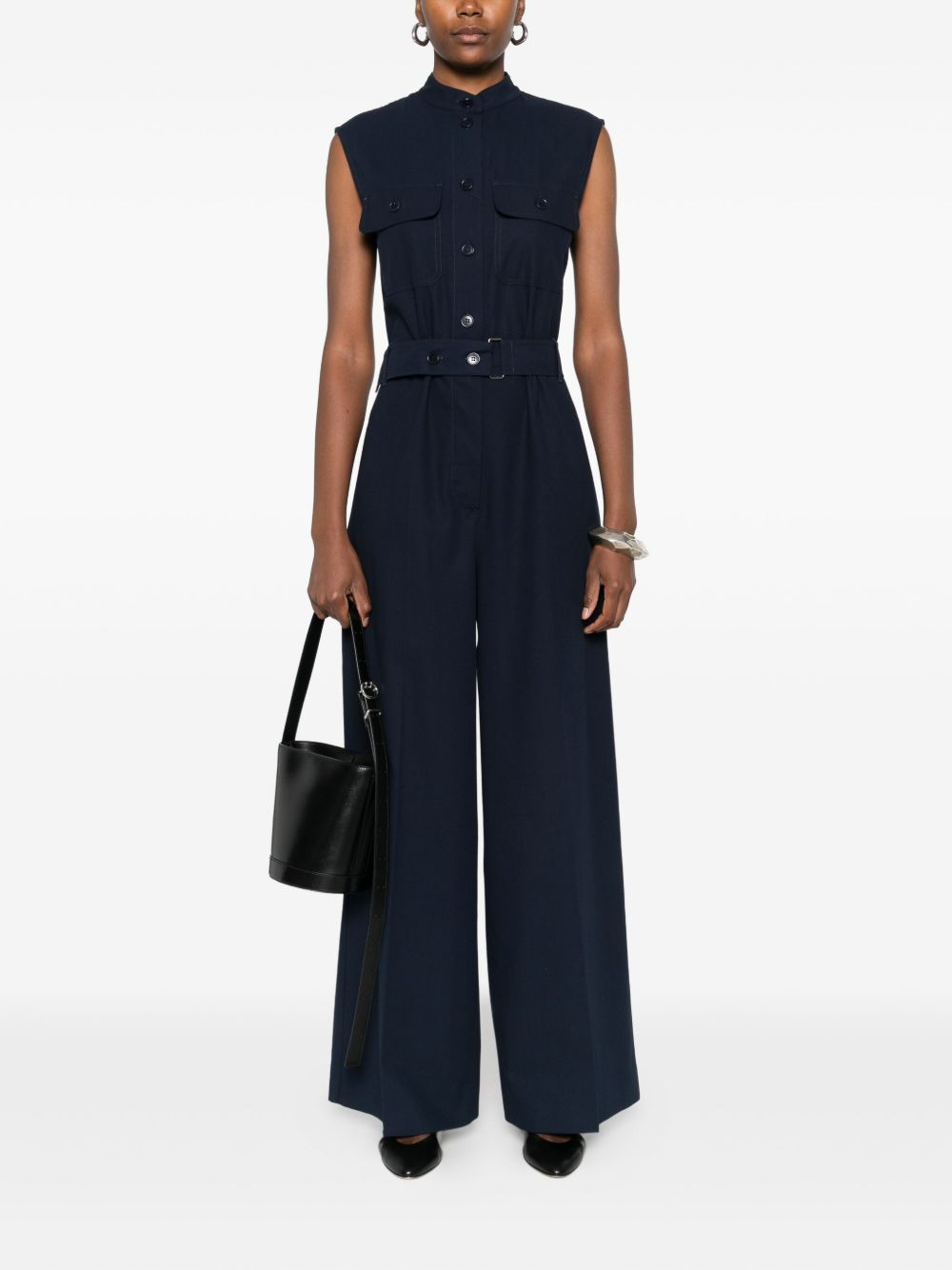 pocket-belted jumpsuit - 2