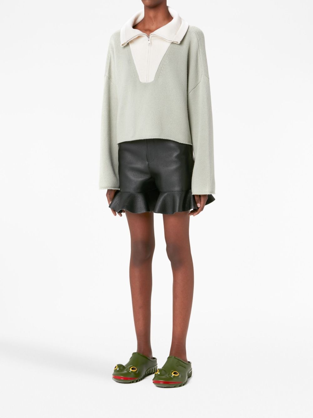 logo-patch long-sleeve jumper - 2