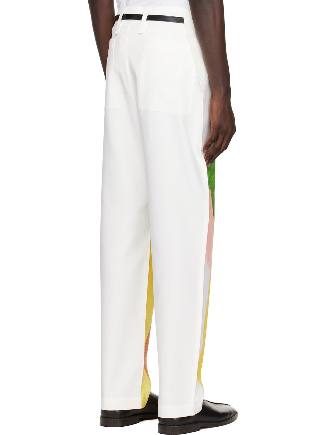 White Ronan Bouroullec Edition Drawing Press Trousers - 3