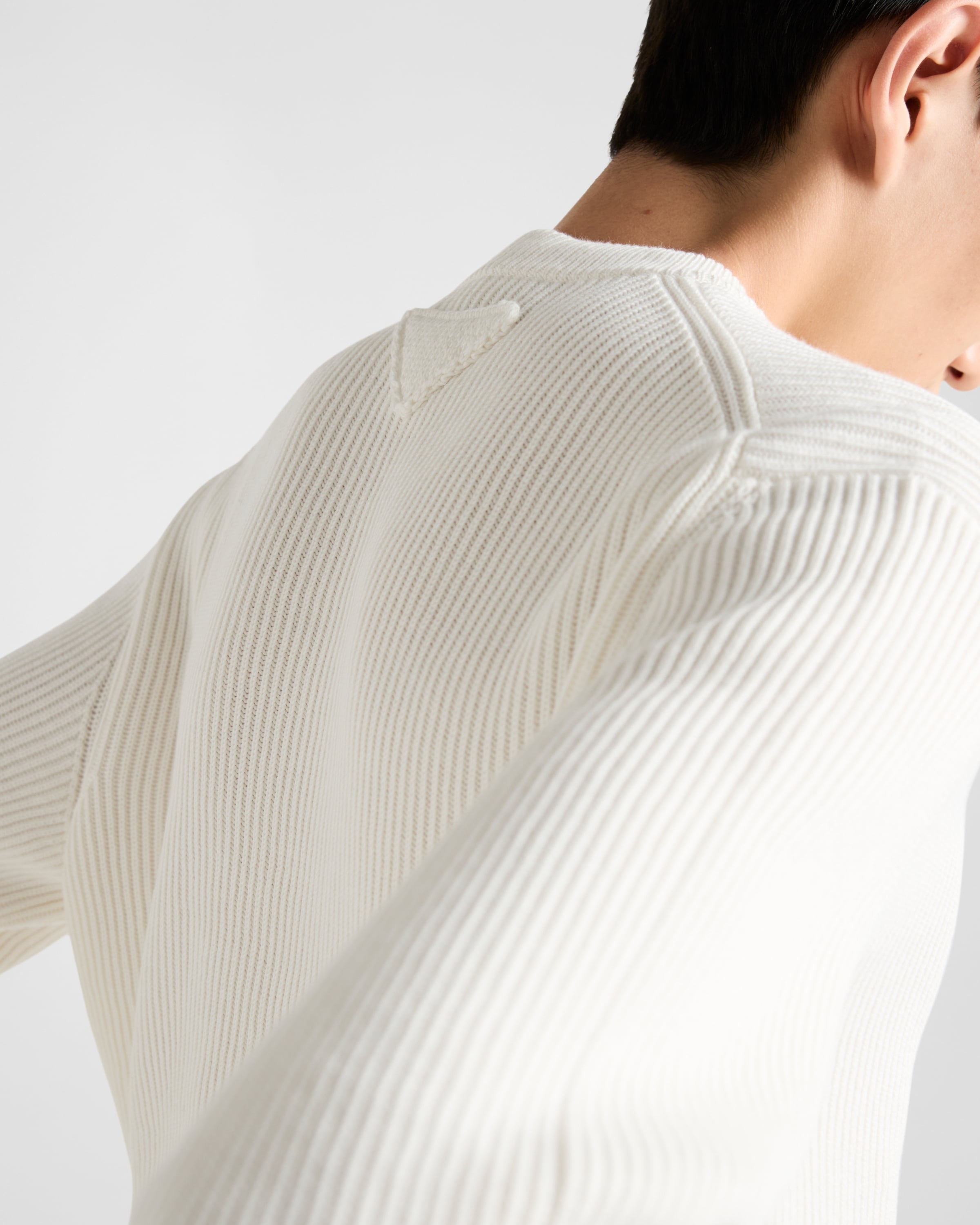 Cotton crew-neck sweater - 6