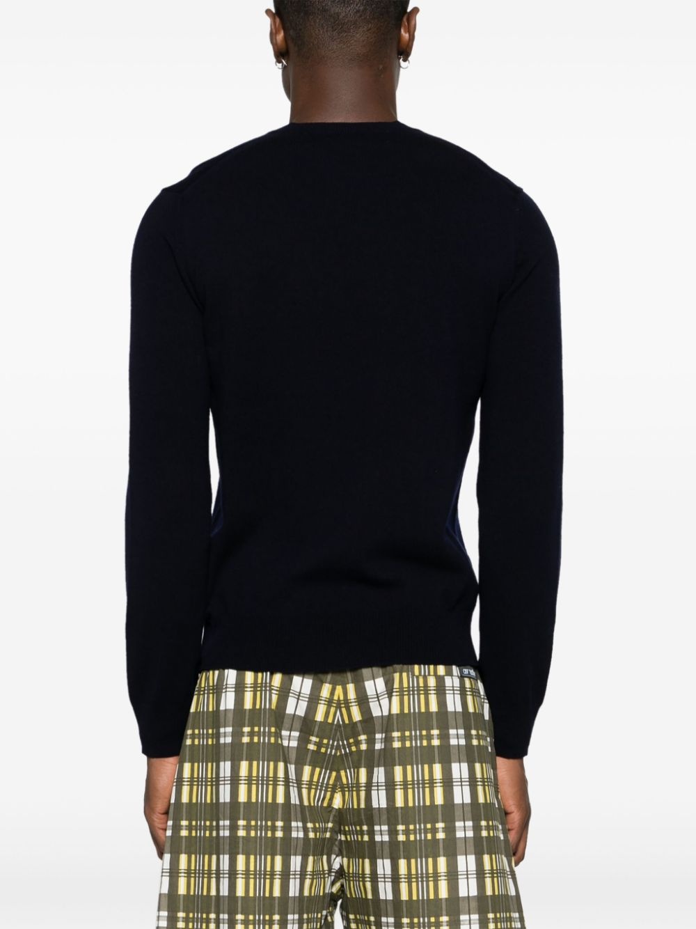 heart-patch wool jumper - 5