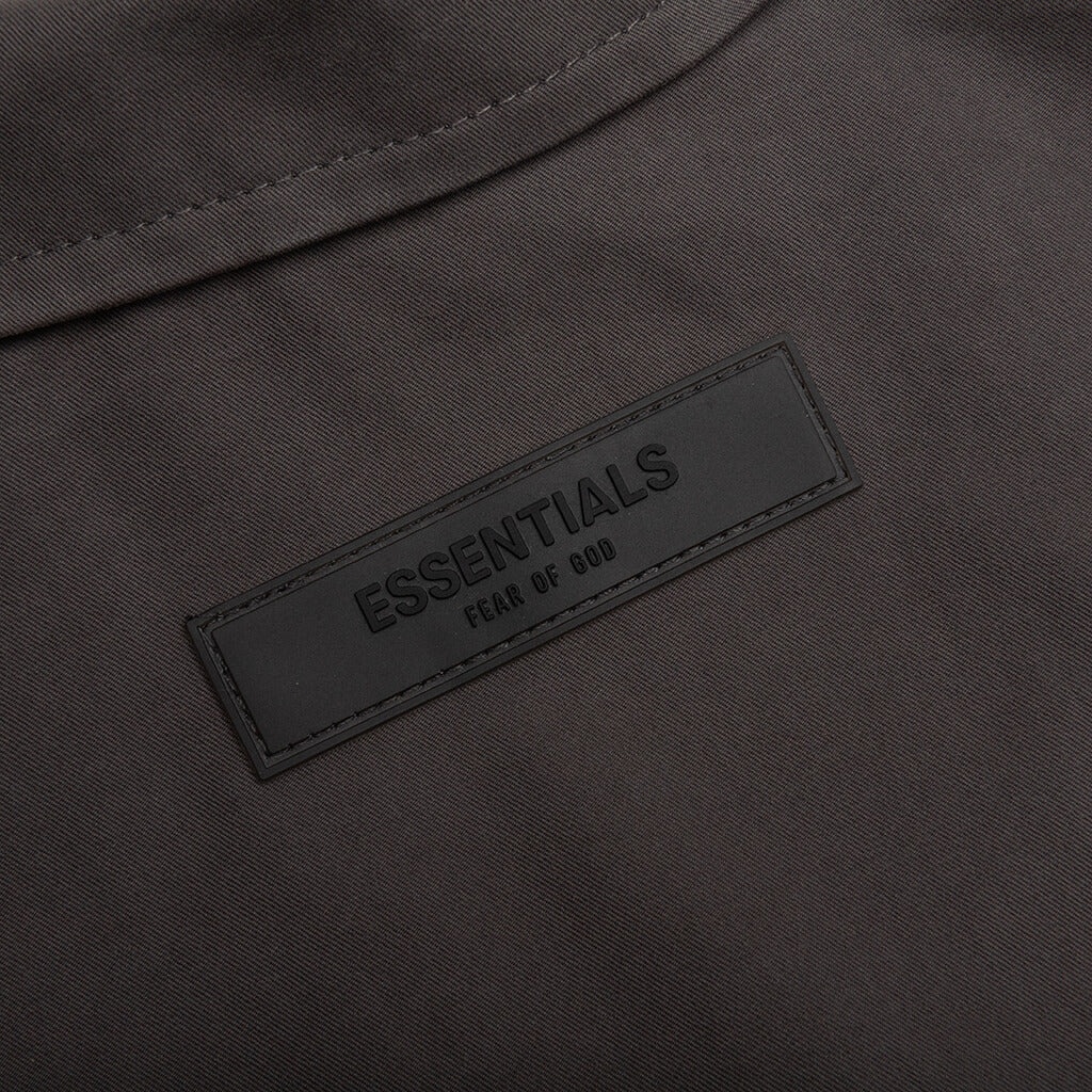 ESSENTIALS COACHES JACKET - OFF-BLACK - 5