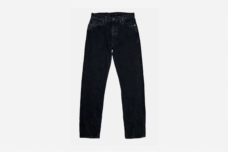 CS-222xs Classic Straight - Stonewashed Double Black Jeans - 1