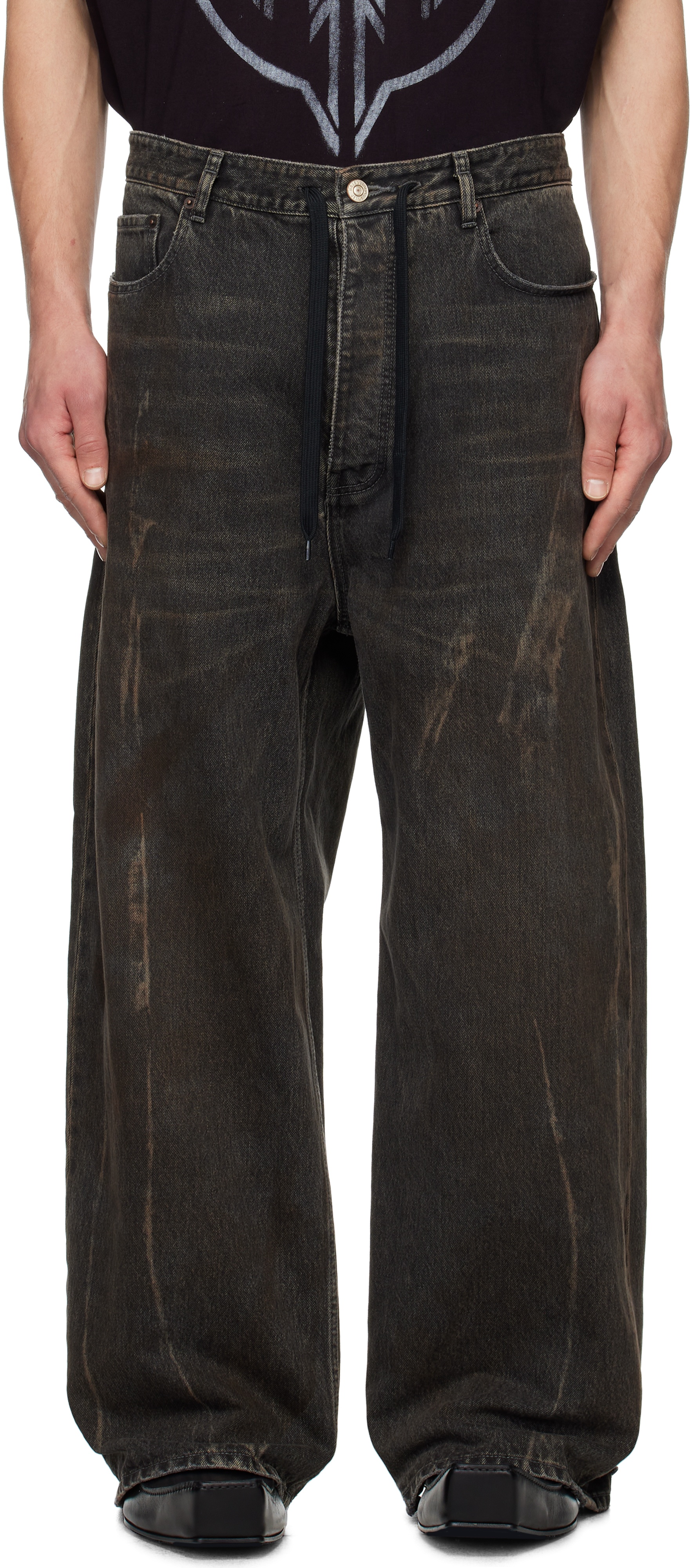 Black Baggy Jeans - 1