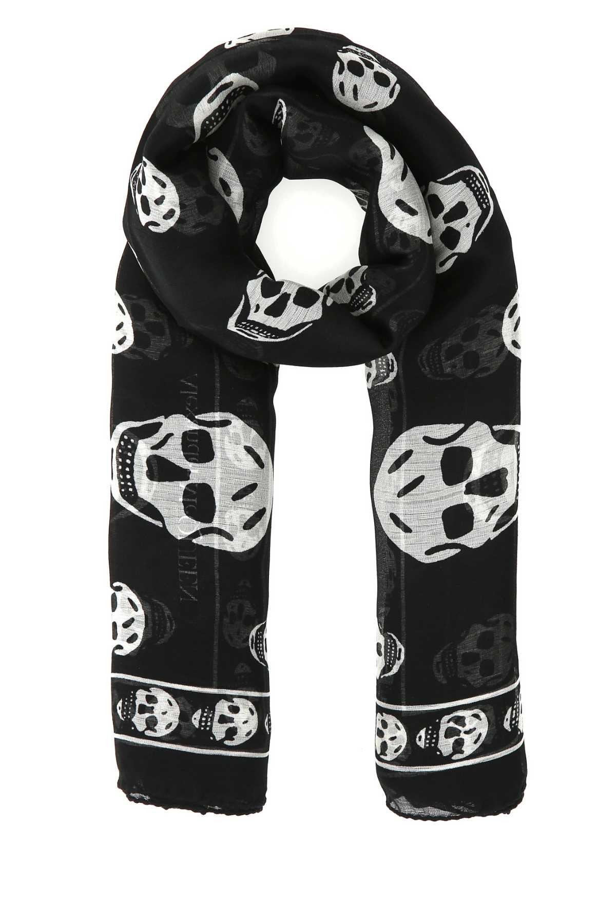 Alexander Mcqueen Women Printed Silk Foulard - 1