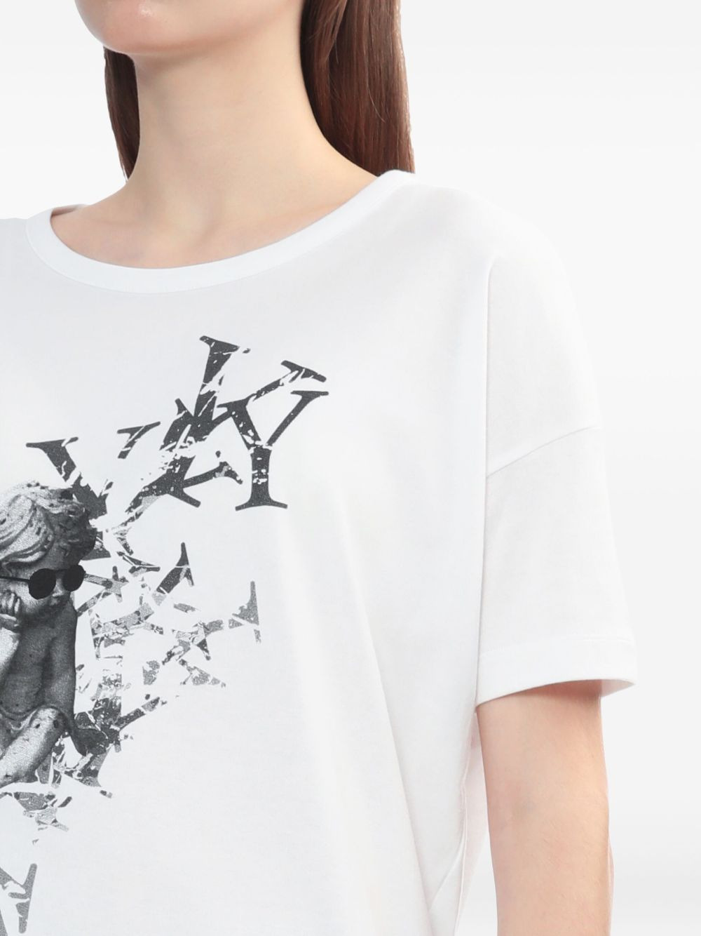 cherub-print T-shirt - 4
