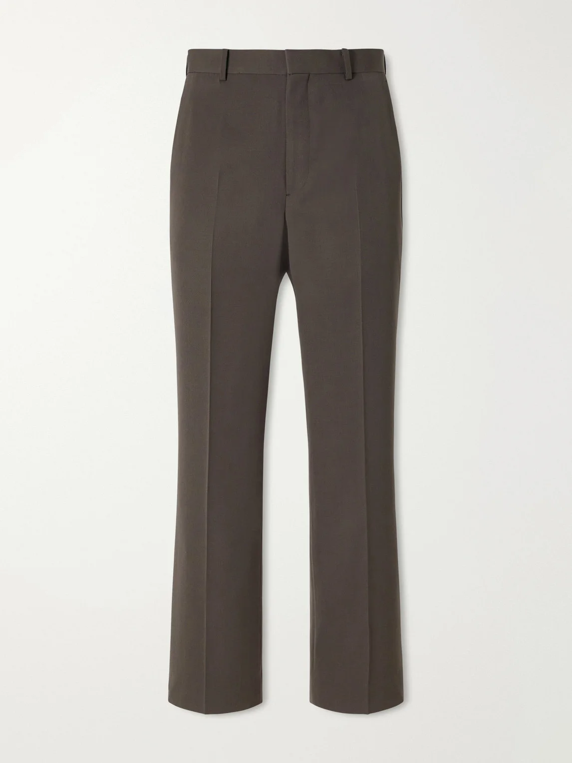 Straight-Leg Wool-Gabardine Trousers - 1