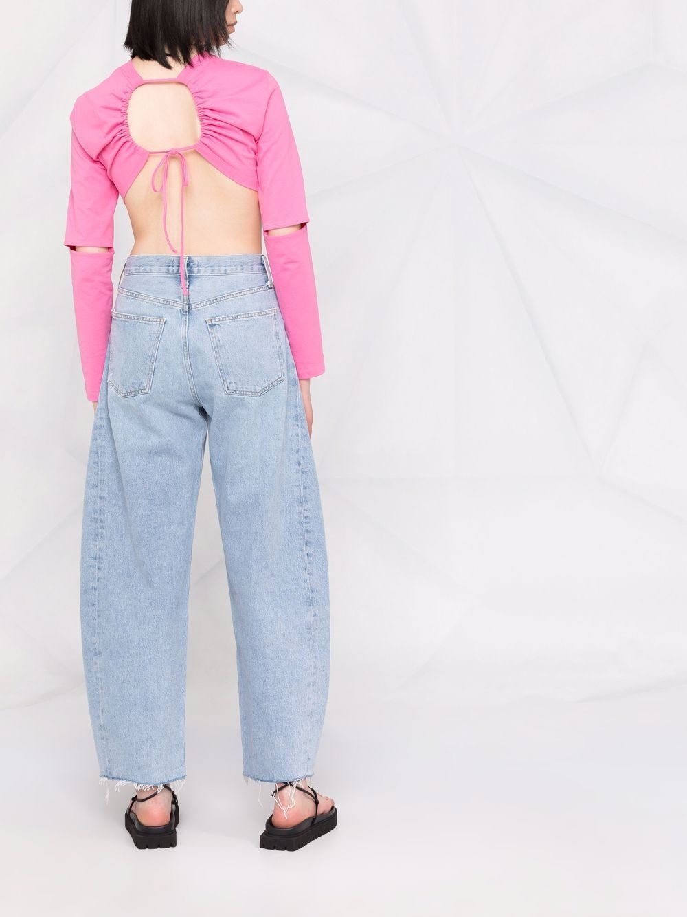 wide-leg jeans - 4