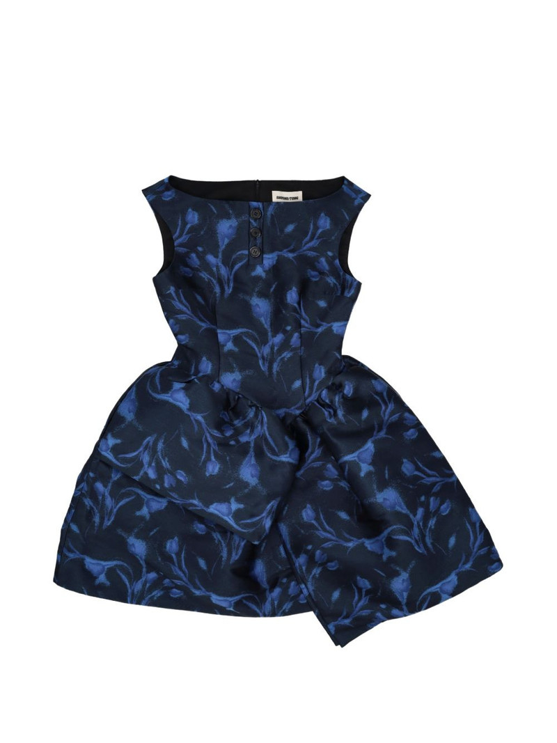 asymmetric panel short dress 1