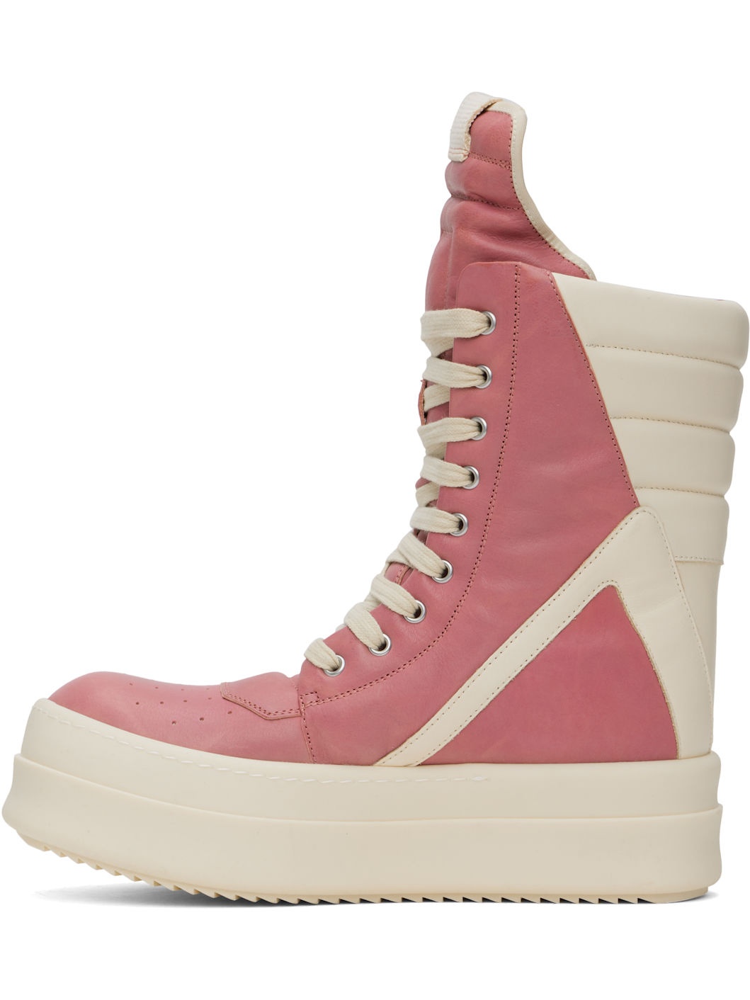 Pink & Off-White Porterville Mega Geobasket Sneakers - 3