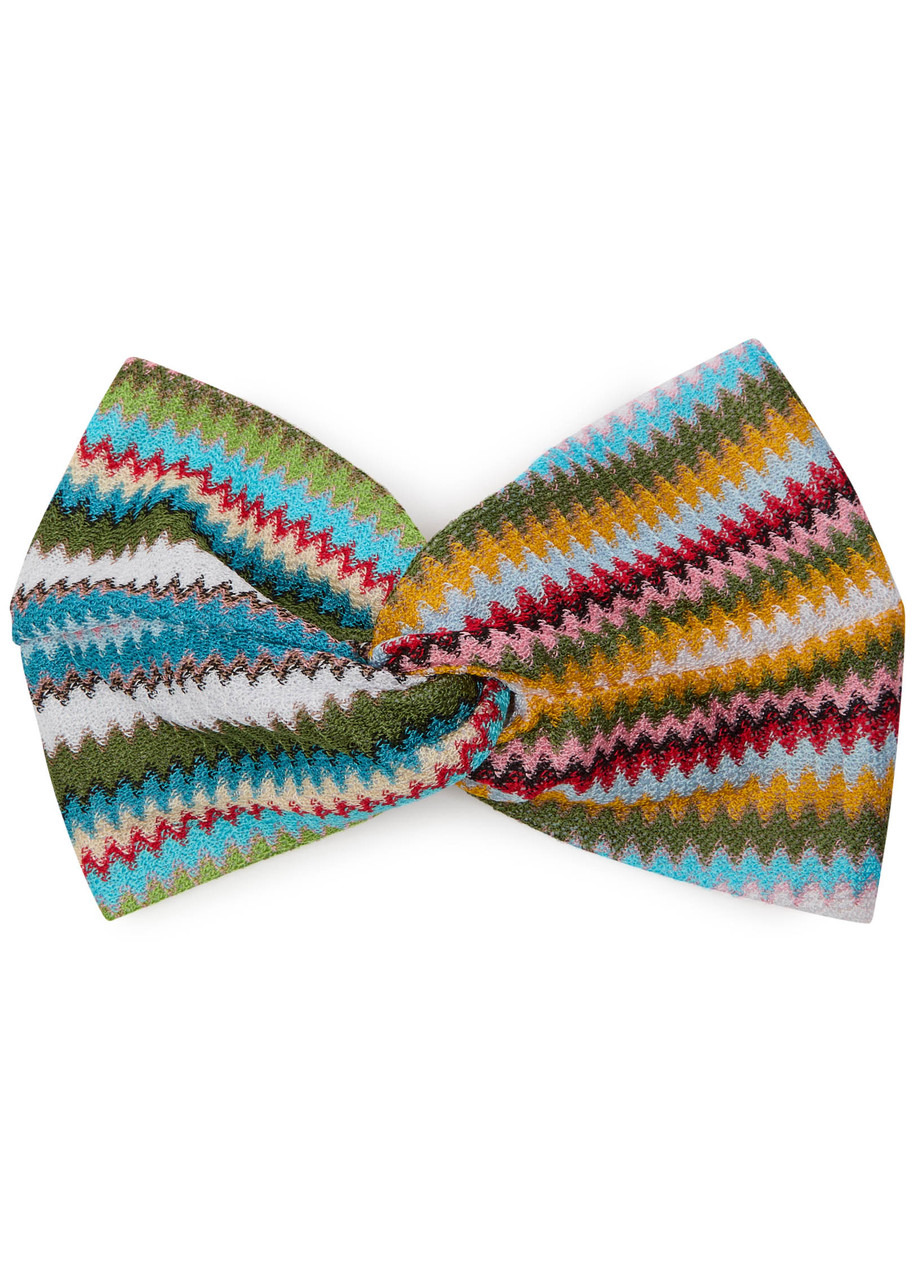 Missoni Zigzag-intarsia Knitted Headband - 1