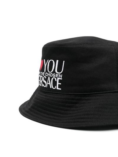 VERSACE logo-print bucket hat outlook