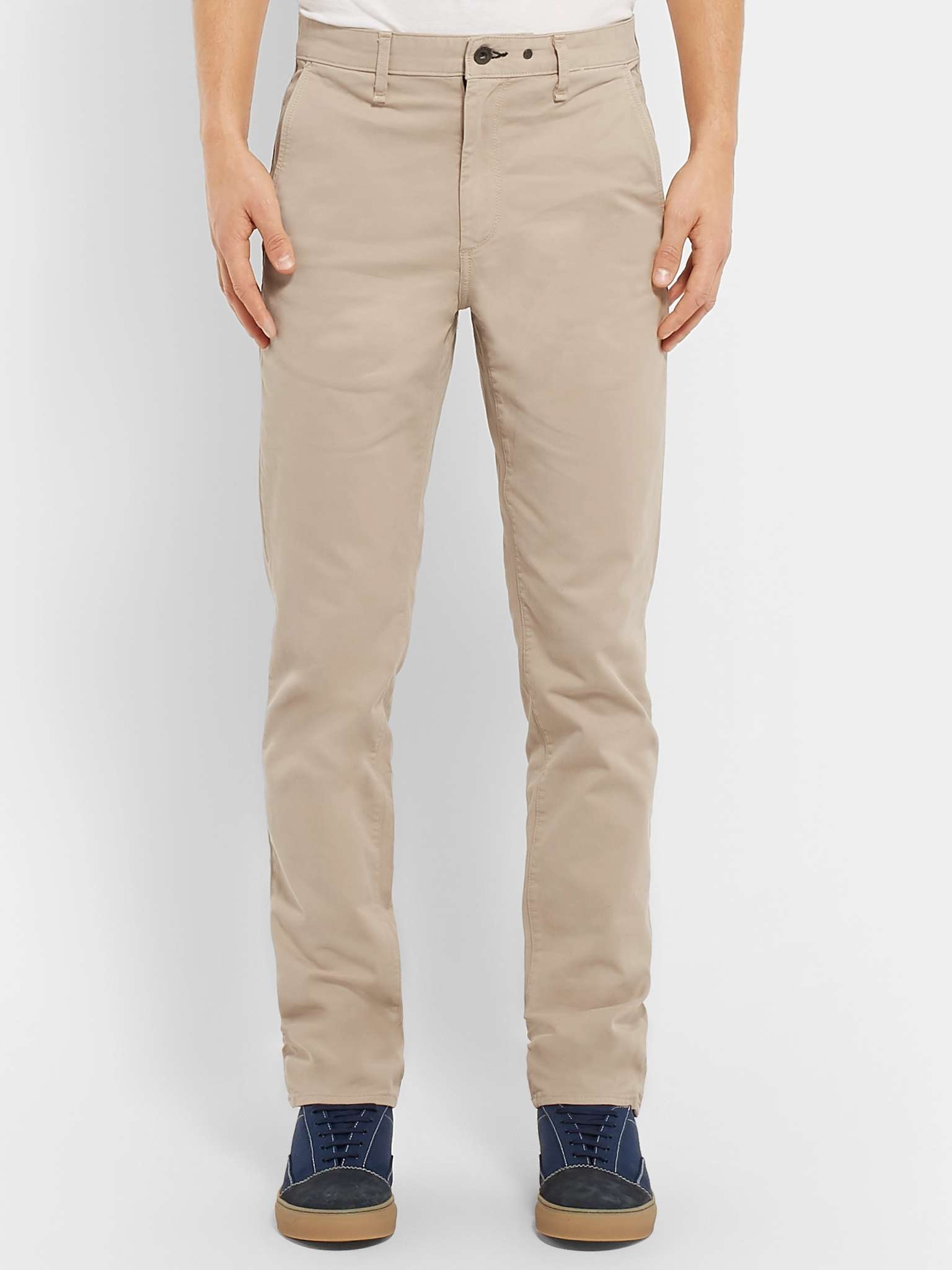 Fit 2 Slim-Fit Garment-Dyed Cotton-Twill Chinos - 4