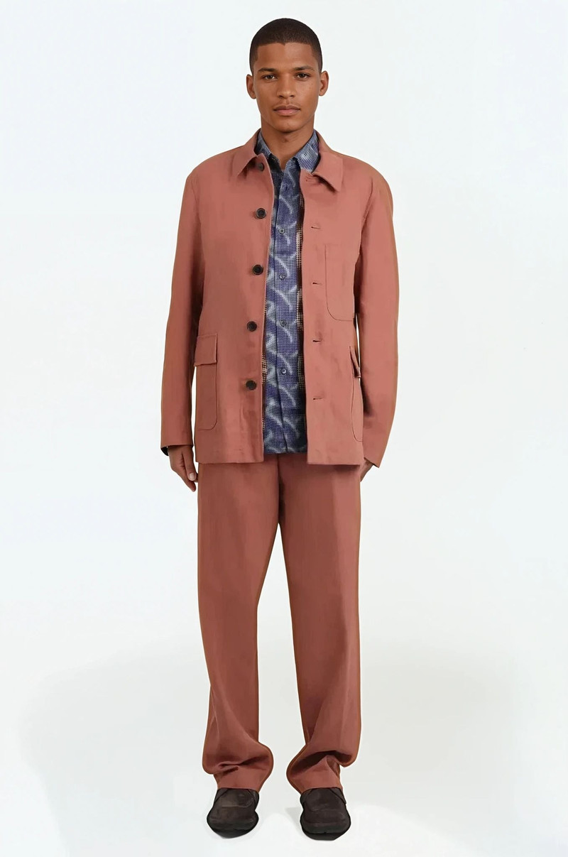 Dries Van Noten WORKWEAR PANT | BRIQUE RED outlook