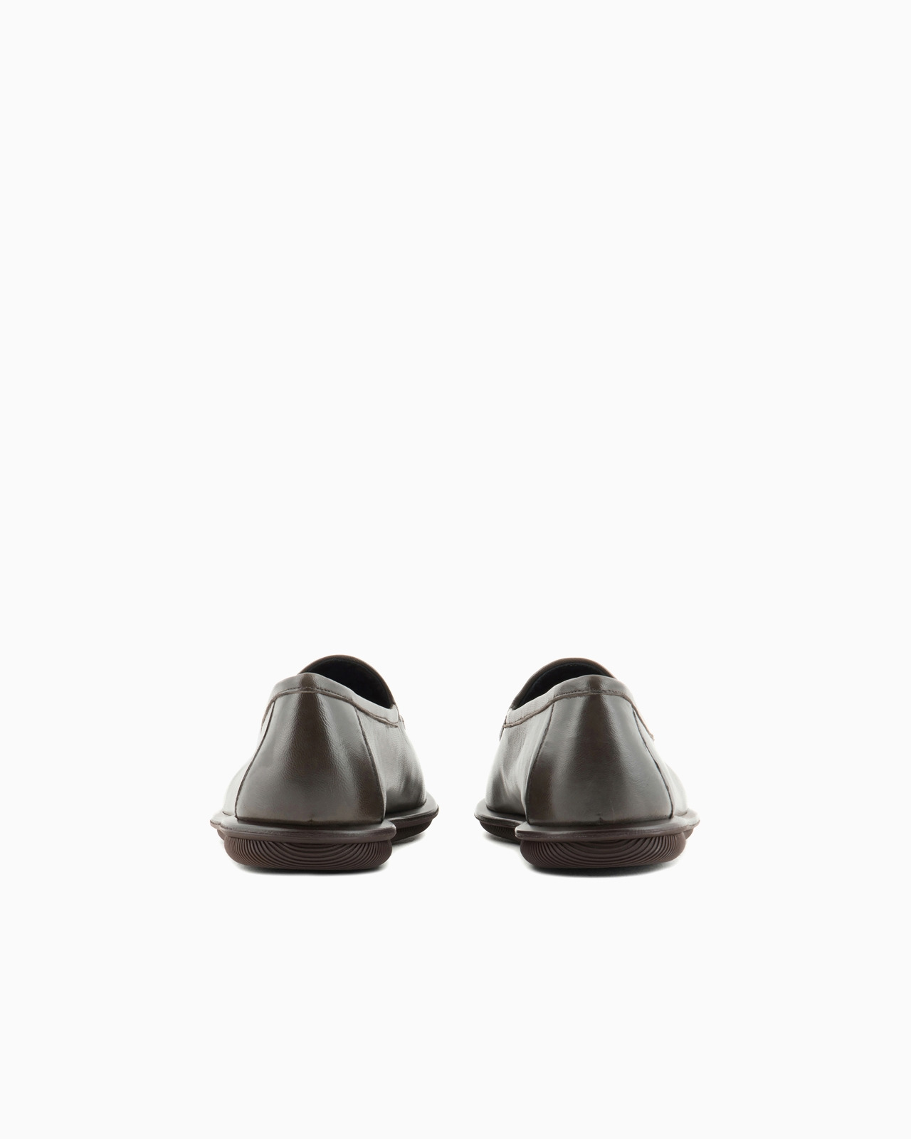 Vintage nappa leather loafers with embroidered logo - 4