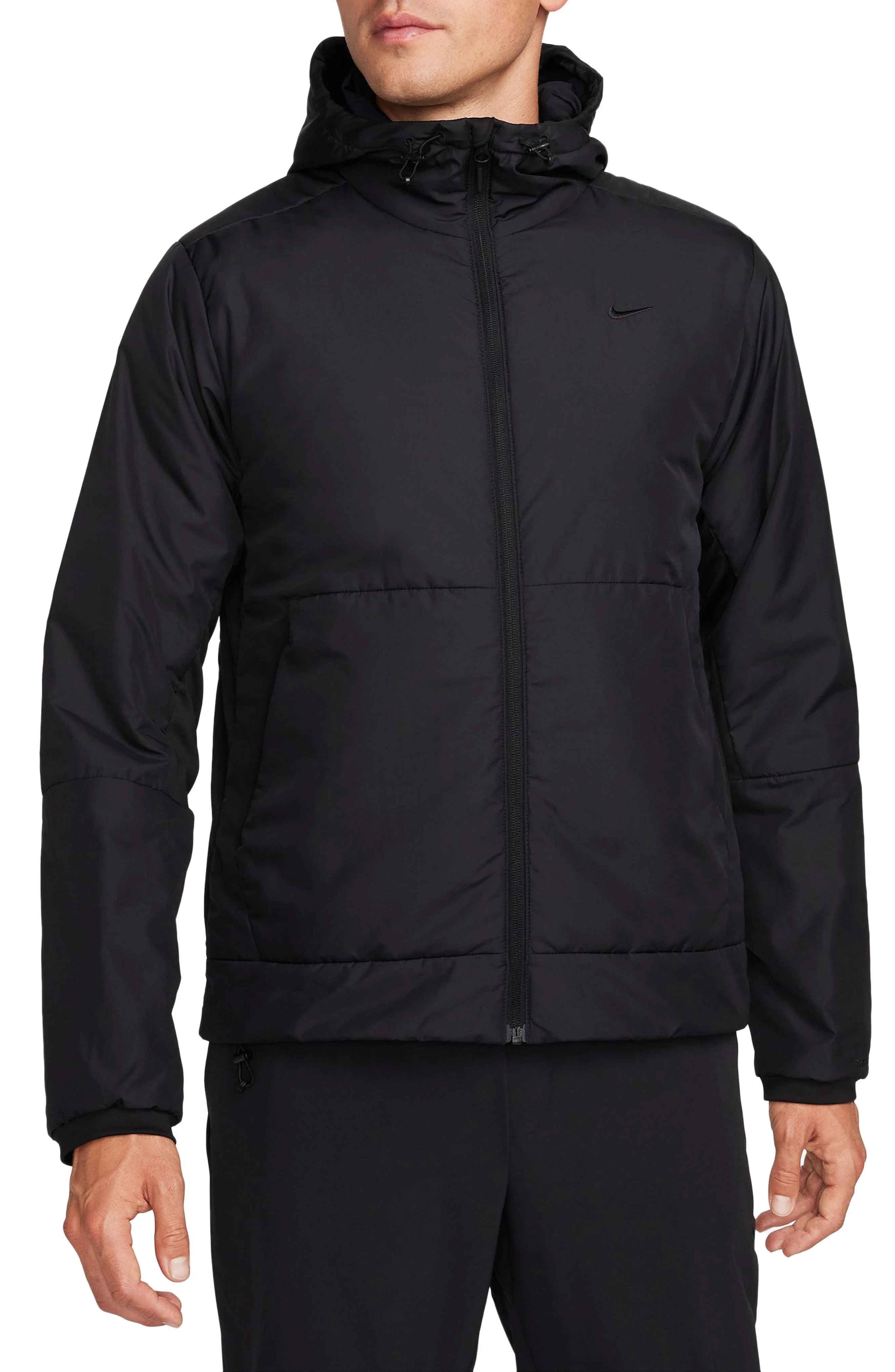 Nike Therma-FIT Unlimited Training Jacket in Black/Black at Nordstrom - 1