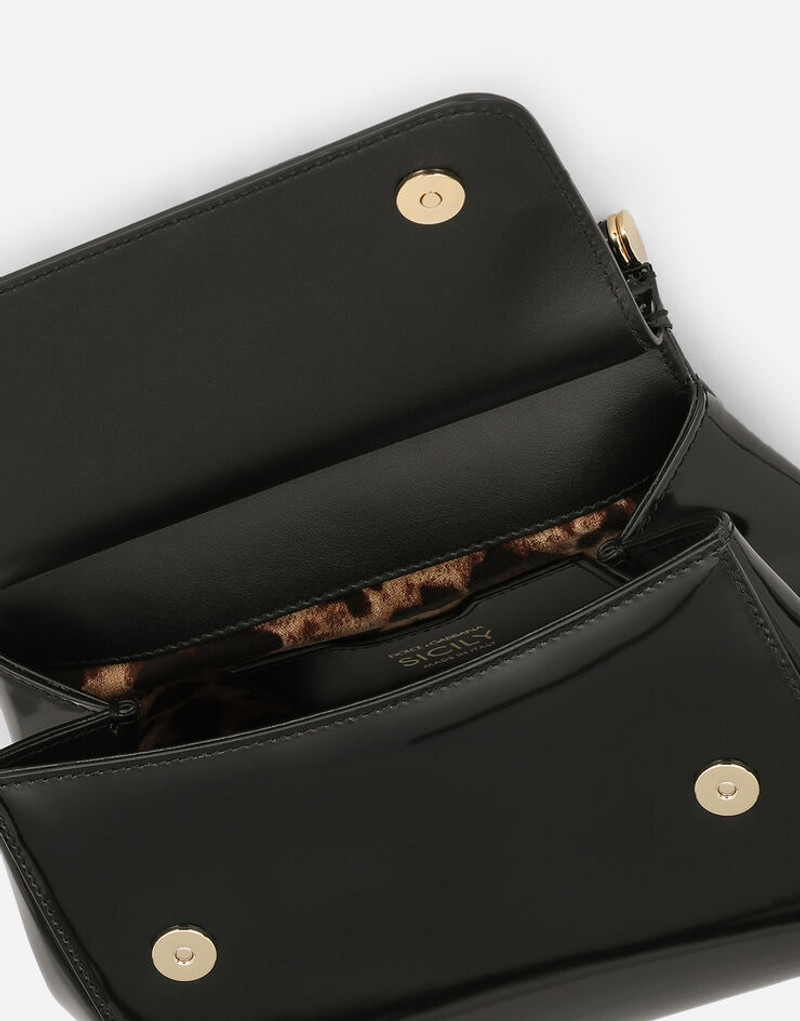 Small Sicily bag in polished calfskin 5