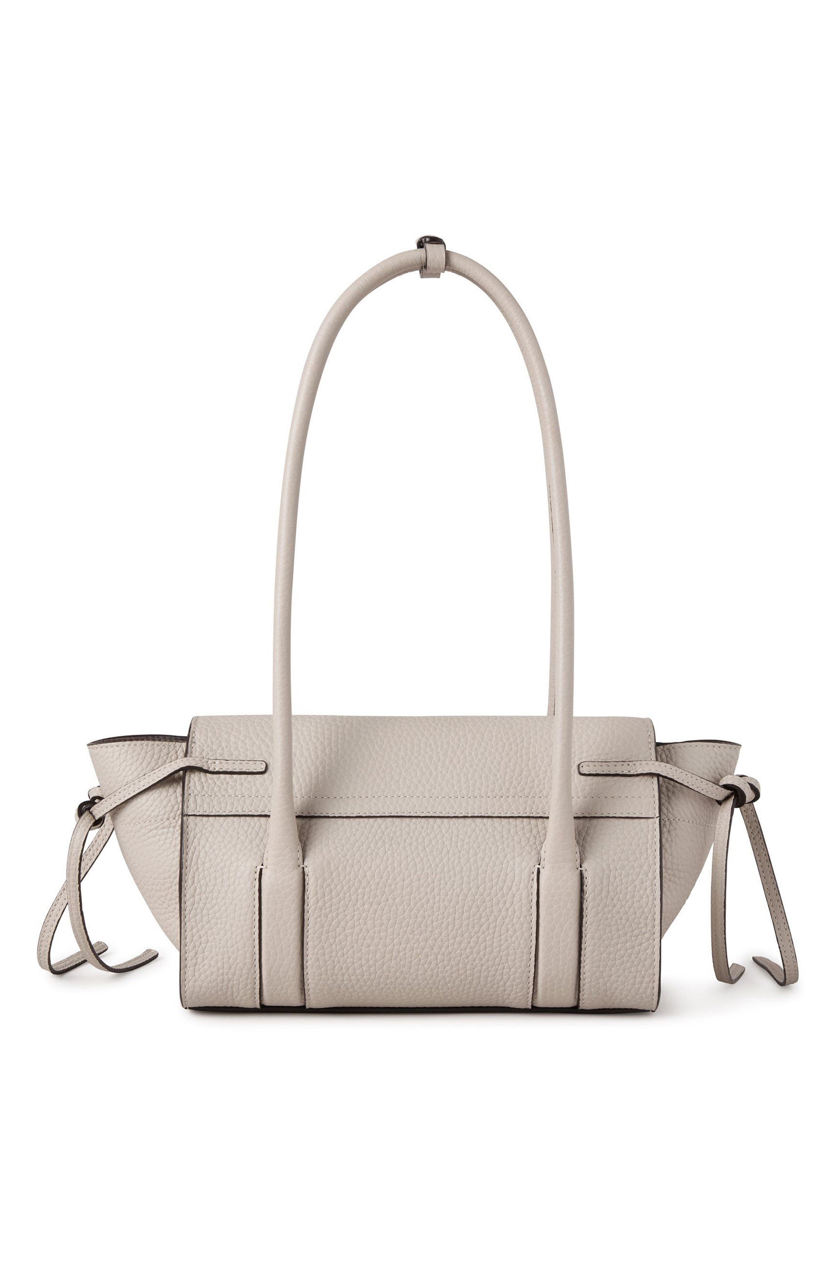 Mulberry Mini Soft Bayswater Grained Leather Satchel in Chalk at Nordstrom - 3