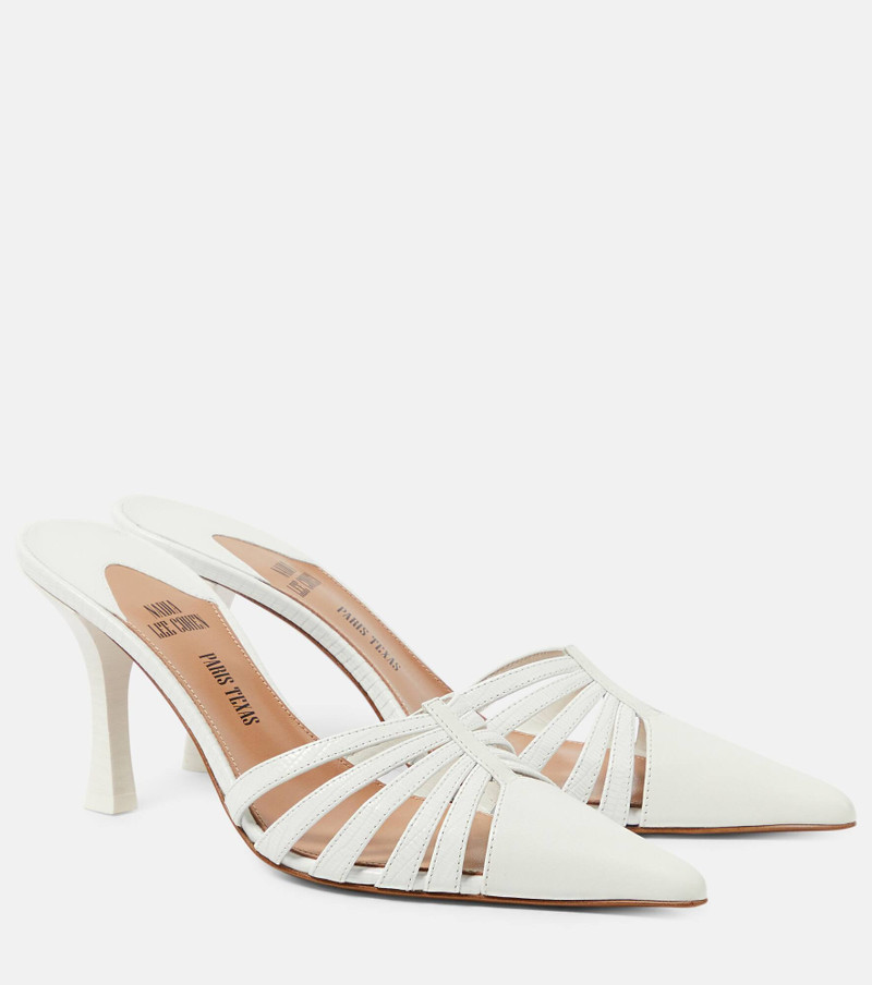 Nadia 85 cutout leather mules - 1
