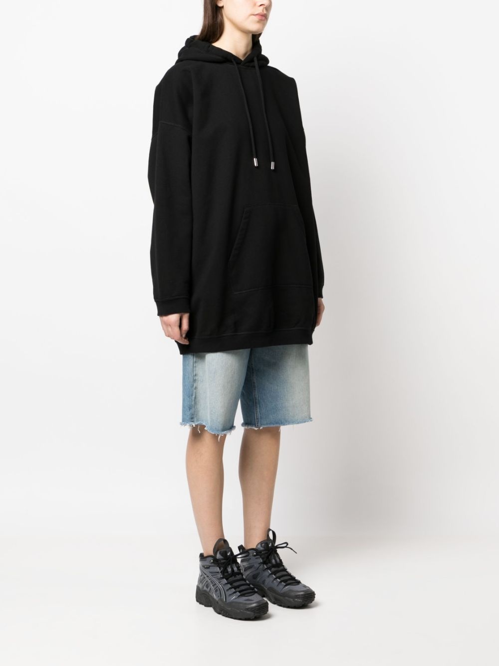 logo-print oversize hoodie - 3