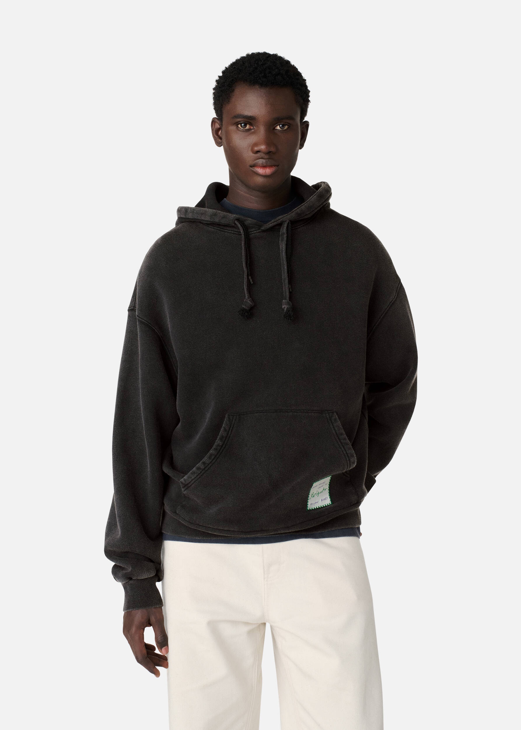 Patch Washed Hoodie - 2