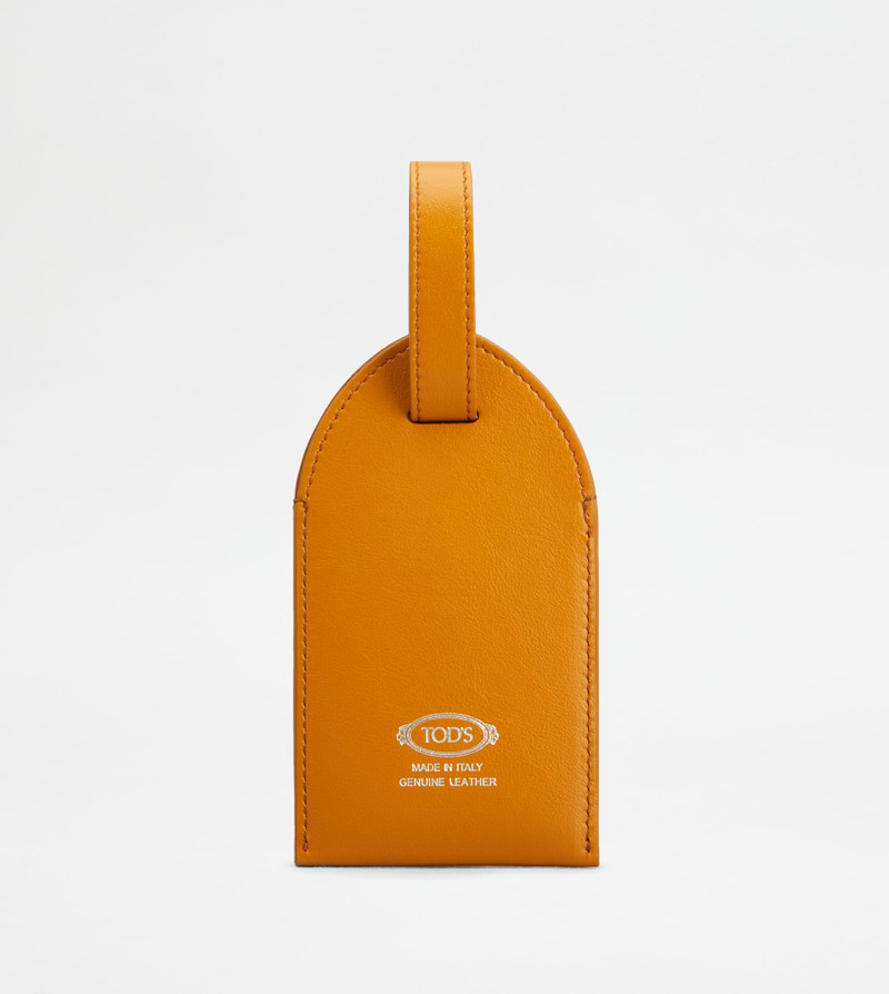 Tod's ADDRESS TAG IN LEATHER - ORANGE outlook