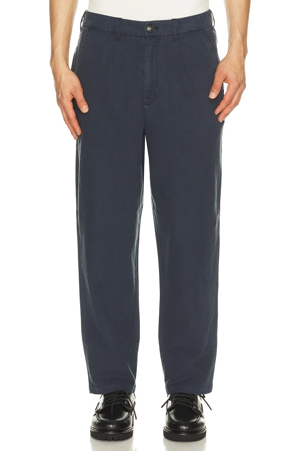 Cotton Linen Relaxed Trousers - 1