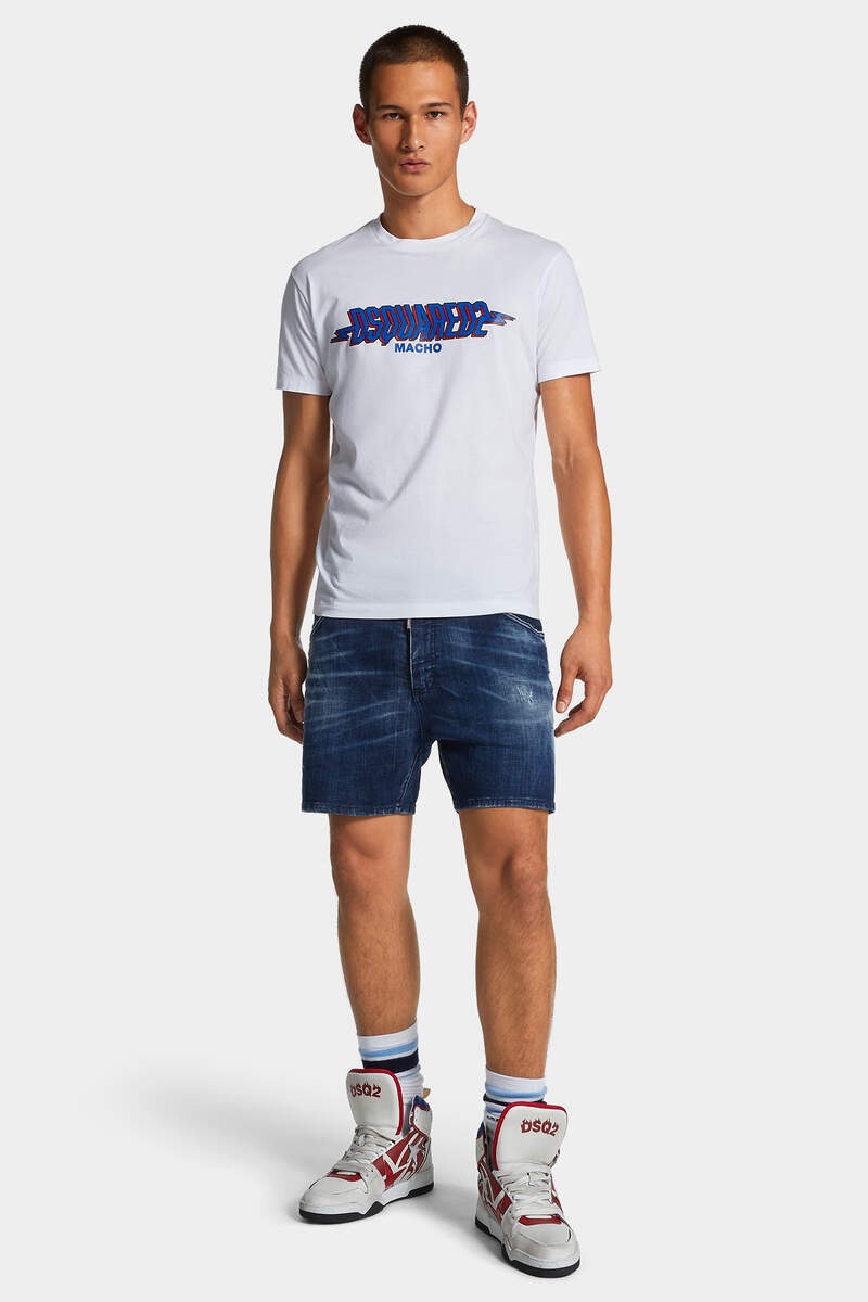 DARK MILKY WAY WASH BRO JEAN SHORTS - 3