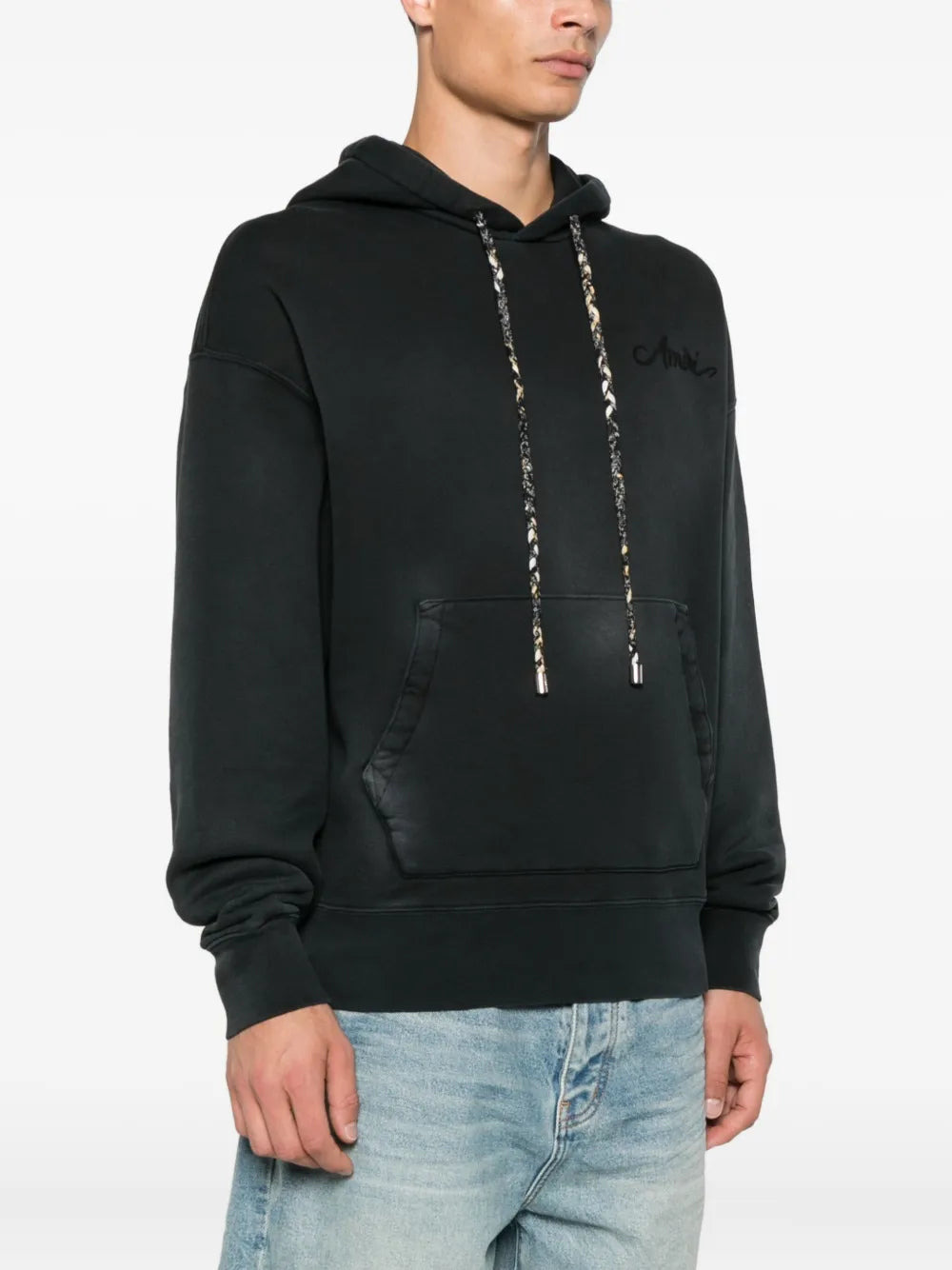 Amiri Men Hoodie With Embroidery And Drawstring - 3