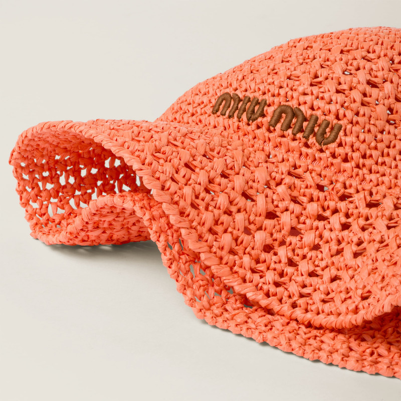 Miu Miu Woven fabric hat outlook