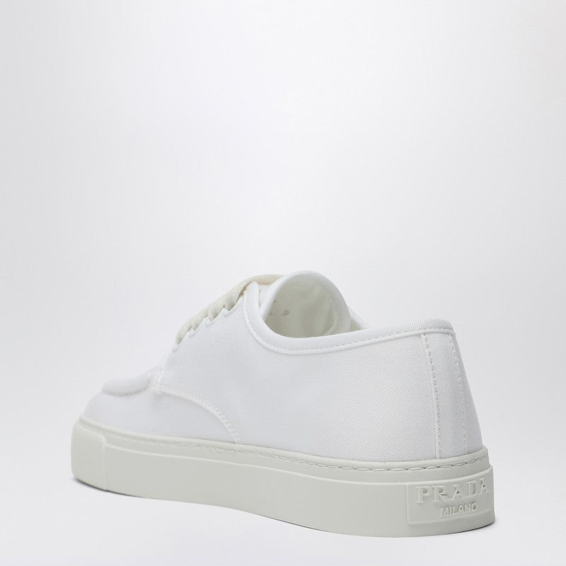 Prada White Sneaker In Cotton Canvas Men - 2