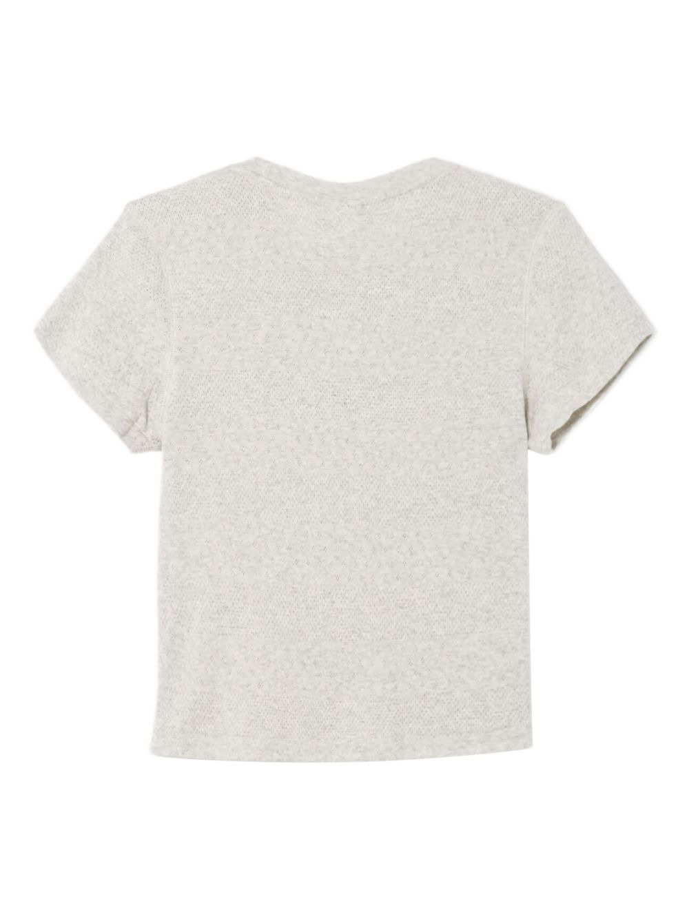 pointelle short-sleeve tee - 2