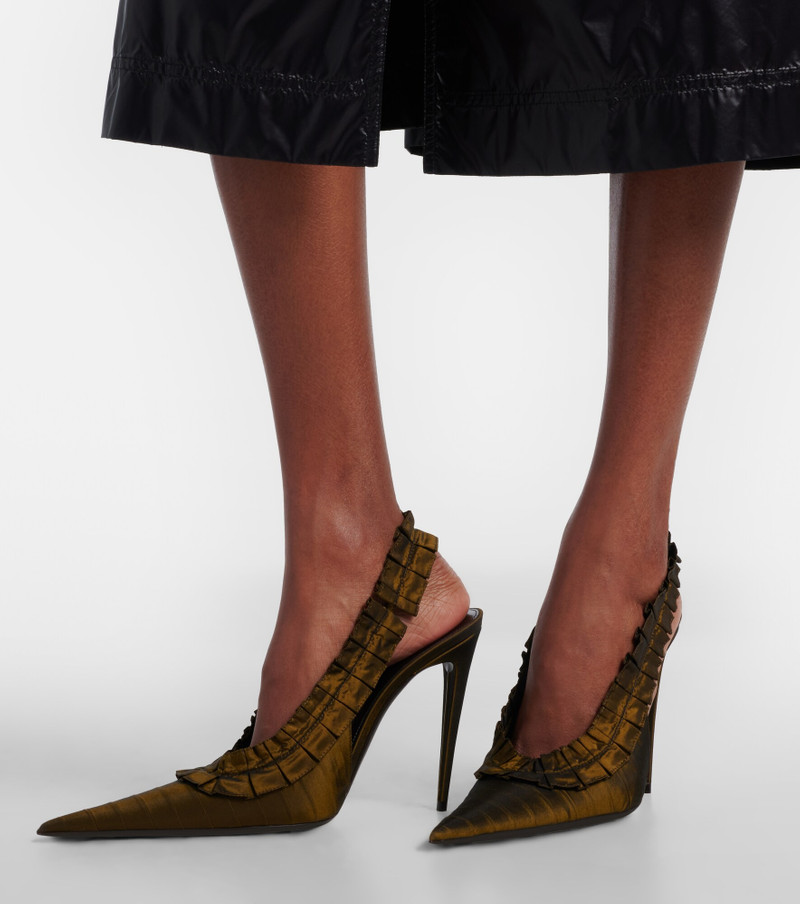 Madeleine taffeta slingback pumps 2