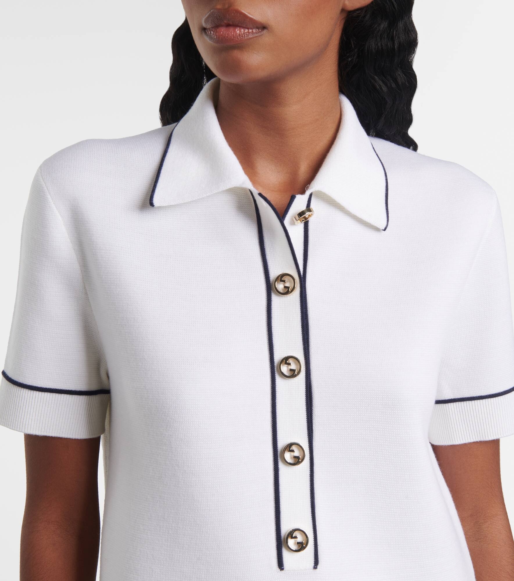 Wool polo dress - 4