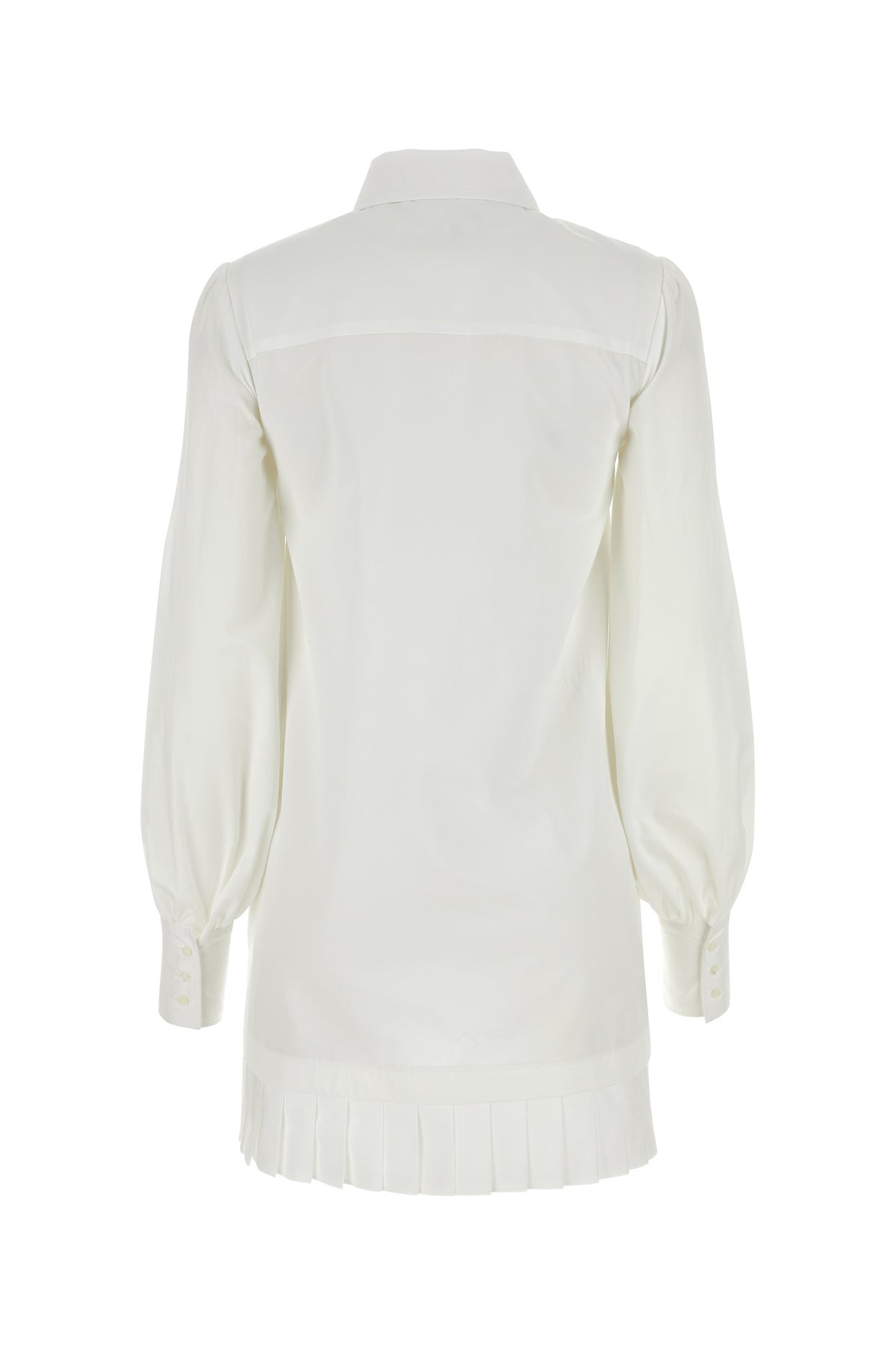 White poplin shirt mini dress - 2