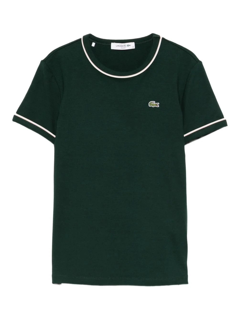 contrast-trim T-shirt - 1