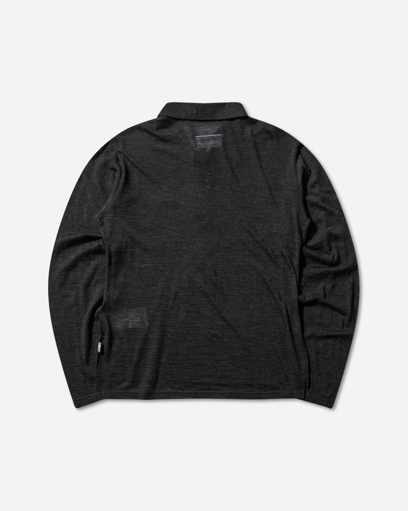 MM6 Maison Margiela Men's Wool Polo Shirt Black outlook
