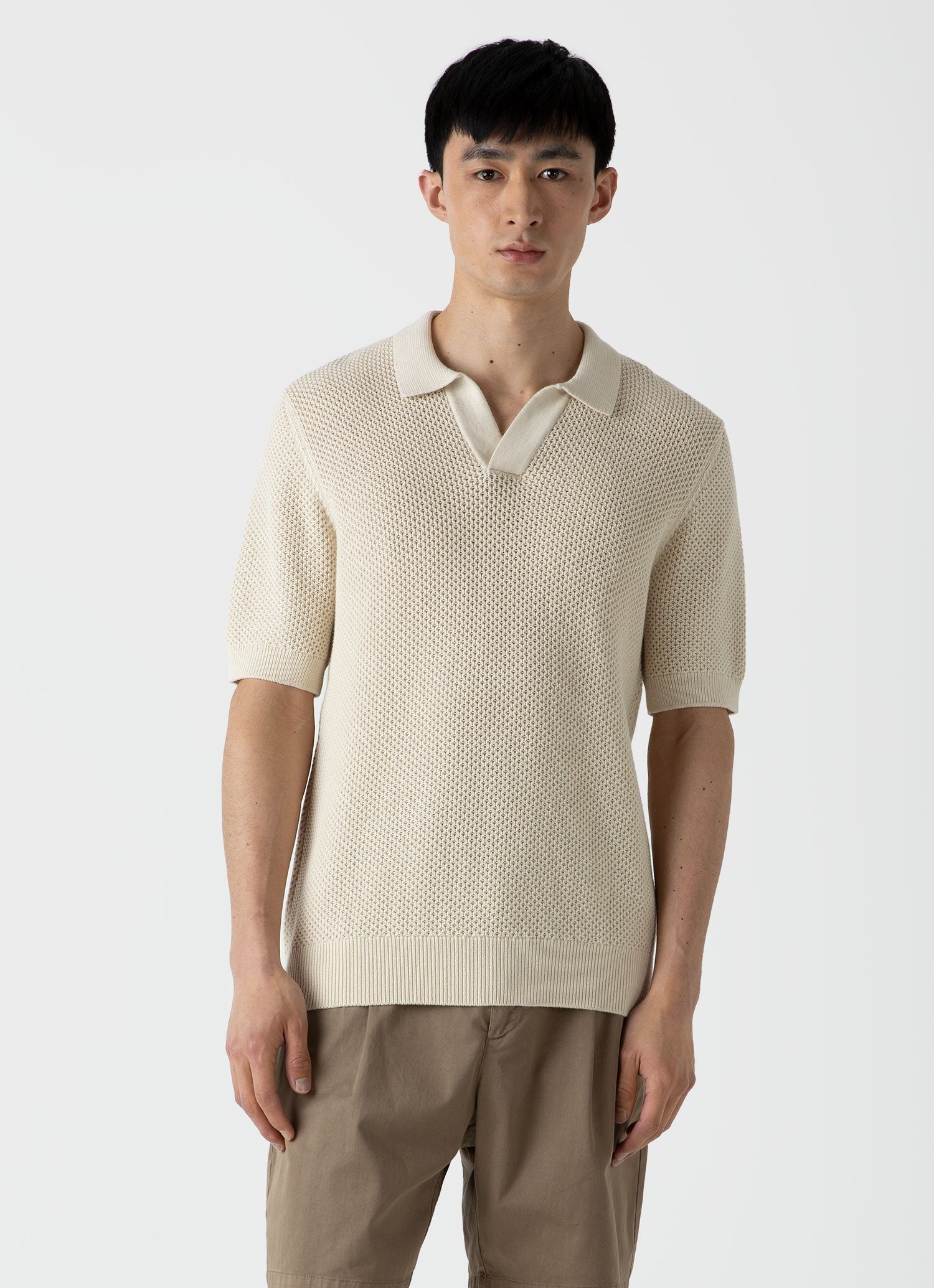 Sunspel x MR PORTER Mesh Knit Polo - 2