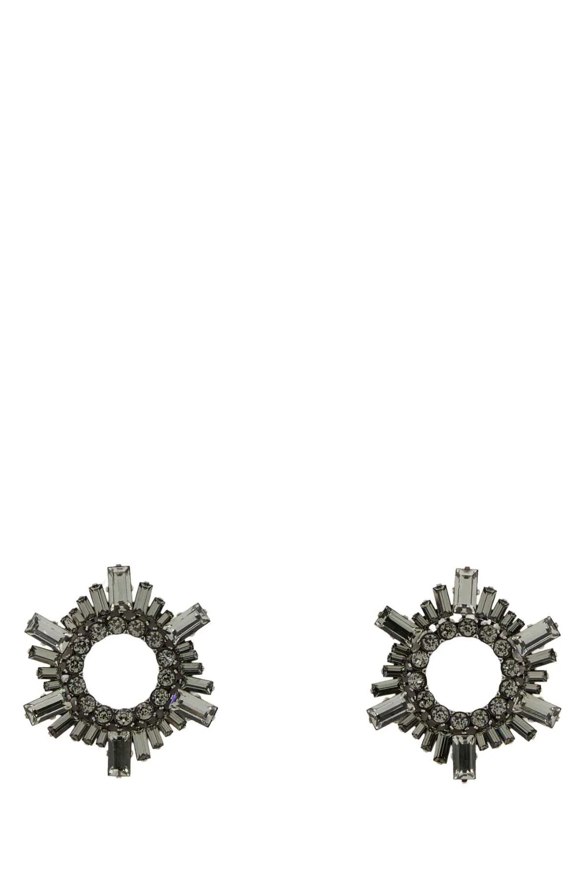Amina Muaddi Women Embellished Metal Mini Begum Earrings - 1