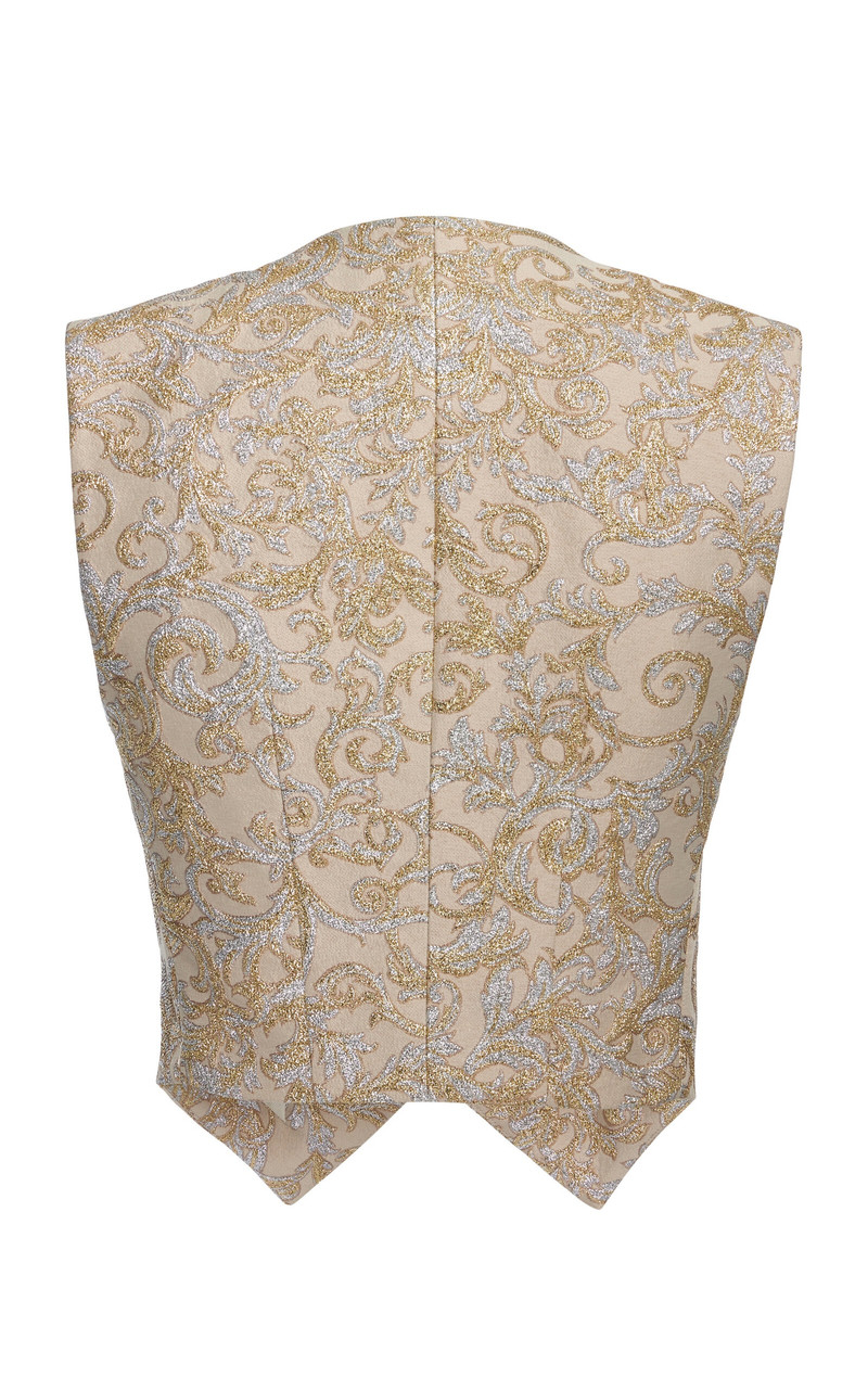 Cropped Wool Vest gold 3
