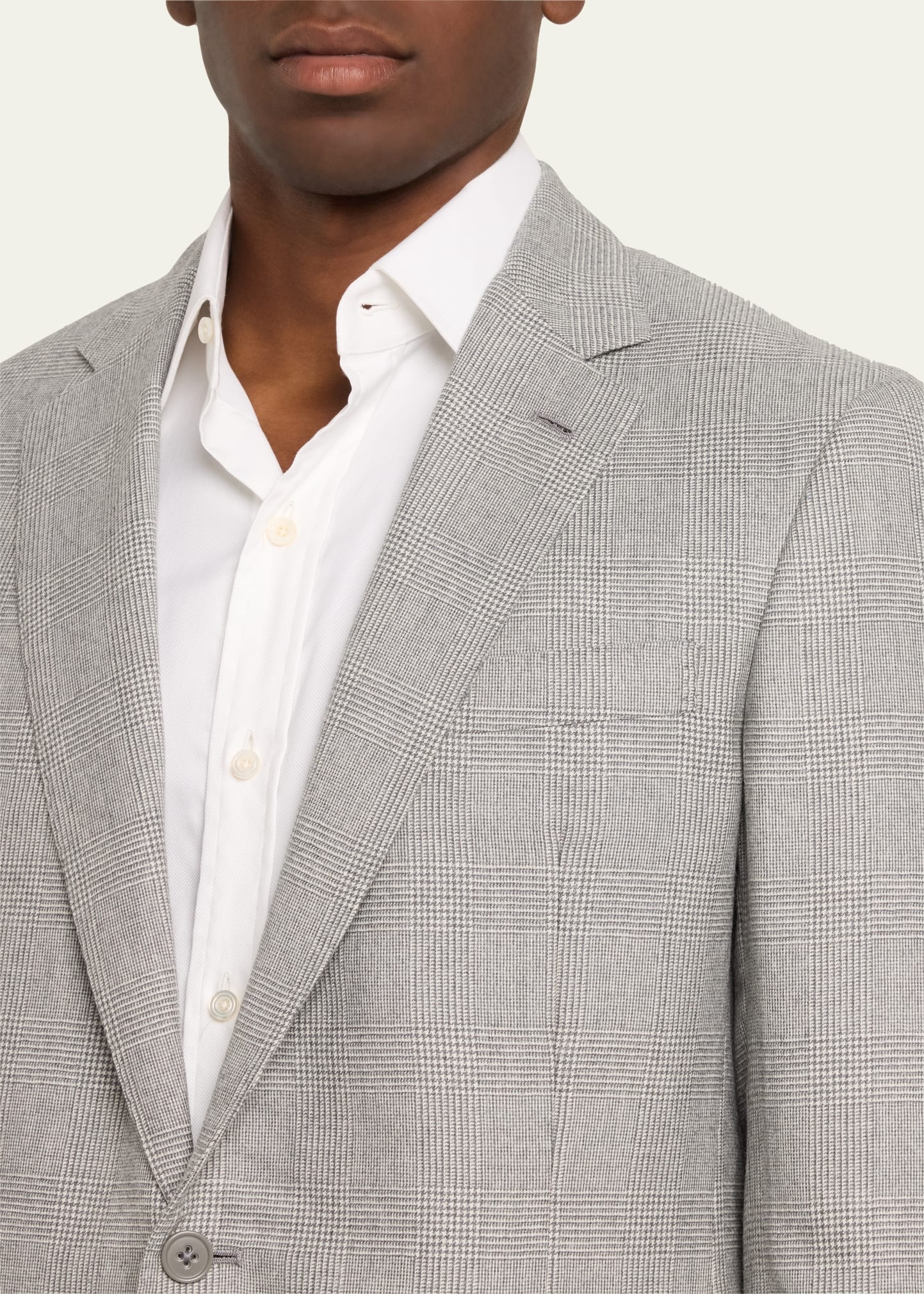 Men's Kent Hand-Tailored Glen Plaid Suit - 5