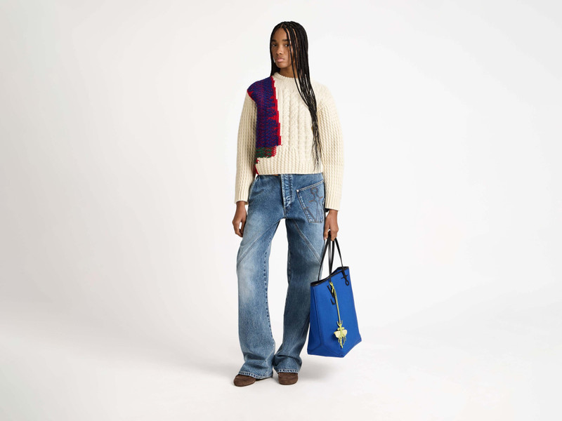 JW Anderson CABLE-KNIT JUMPER IN IVORY outlook