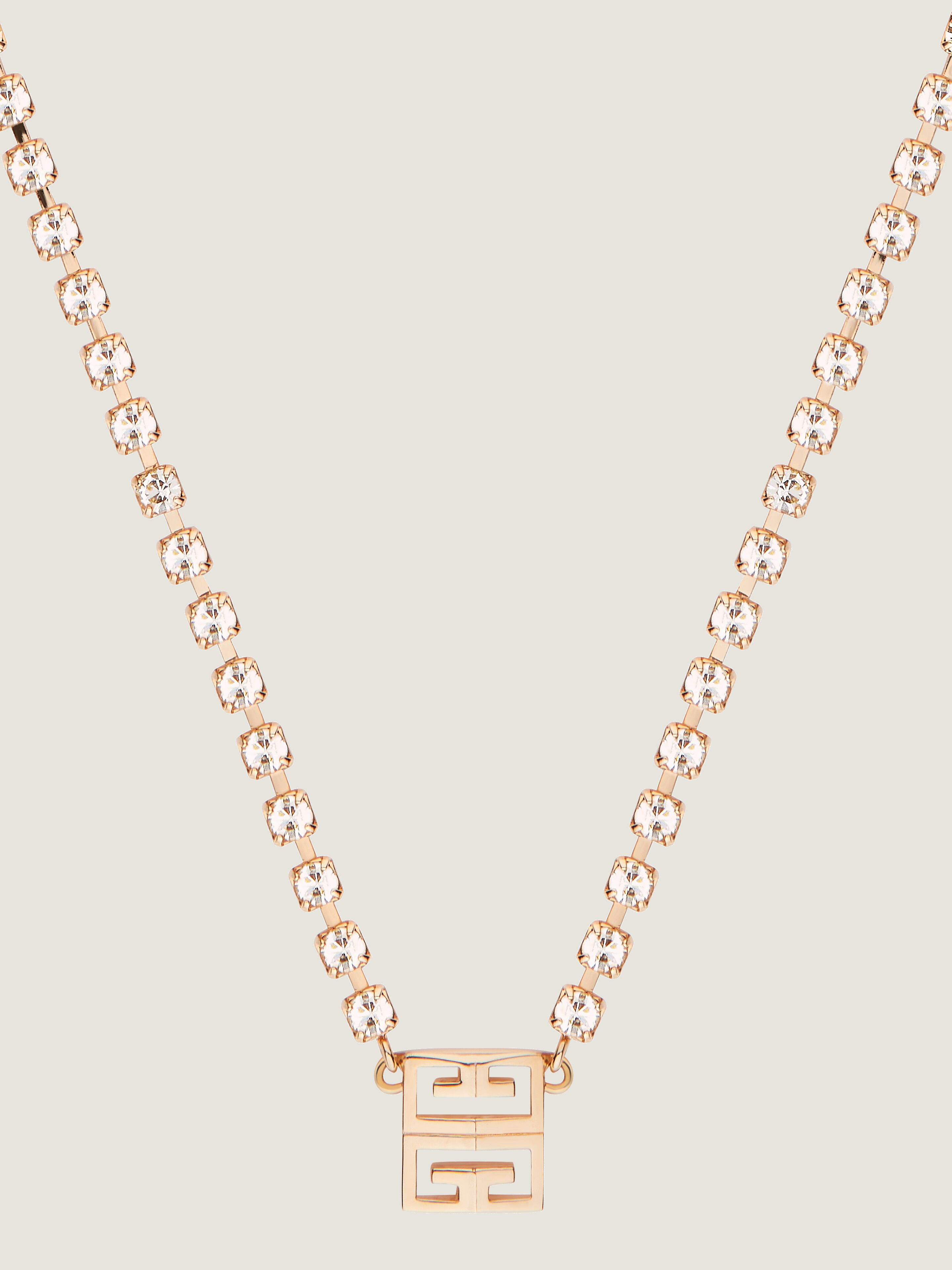 4G NECKLACE IN METAL WITH CRYSTALS - 3