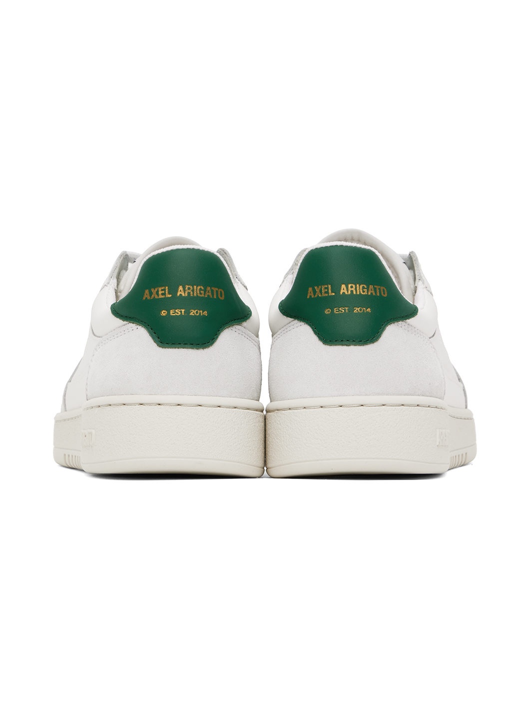 White & Green Dice Lo Sneakers - 2